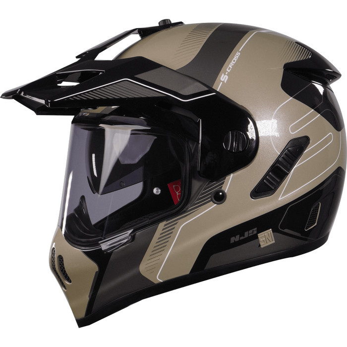 NJS S-Cross Avante Brooklyn Sand Glossy/Doff - Helm Full Face