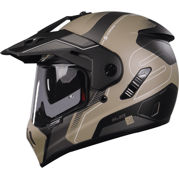 NJS S-Cross Avante Brooklyn Sand Glossy/Doff - Helm Full Face