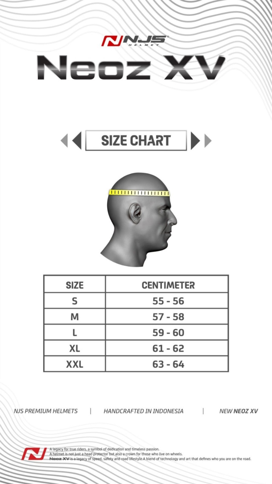 NJS NEOZ XV DIRGANTARA - Helm Half Face