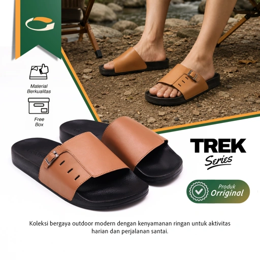 Image of Marhadi Sandal Selop Cogen Sendal Slide Pria Nyaman - Trek Series