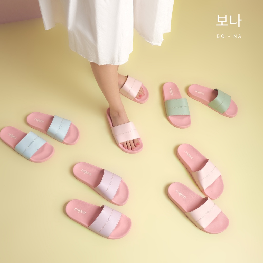 Cogen Sandal Slip On Slop Wanita Rubber - Bo Na