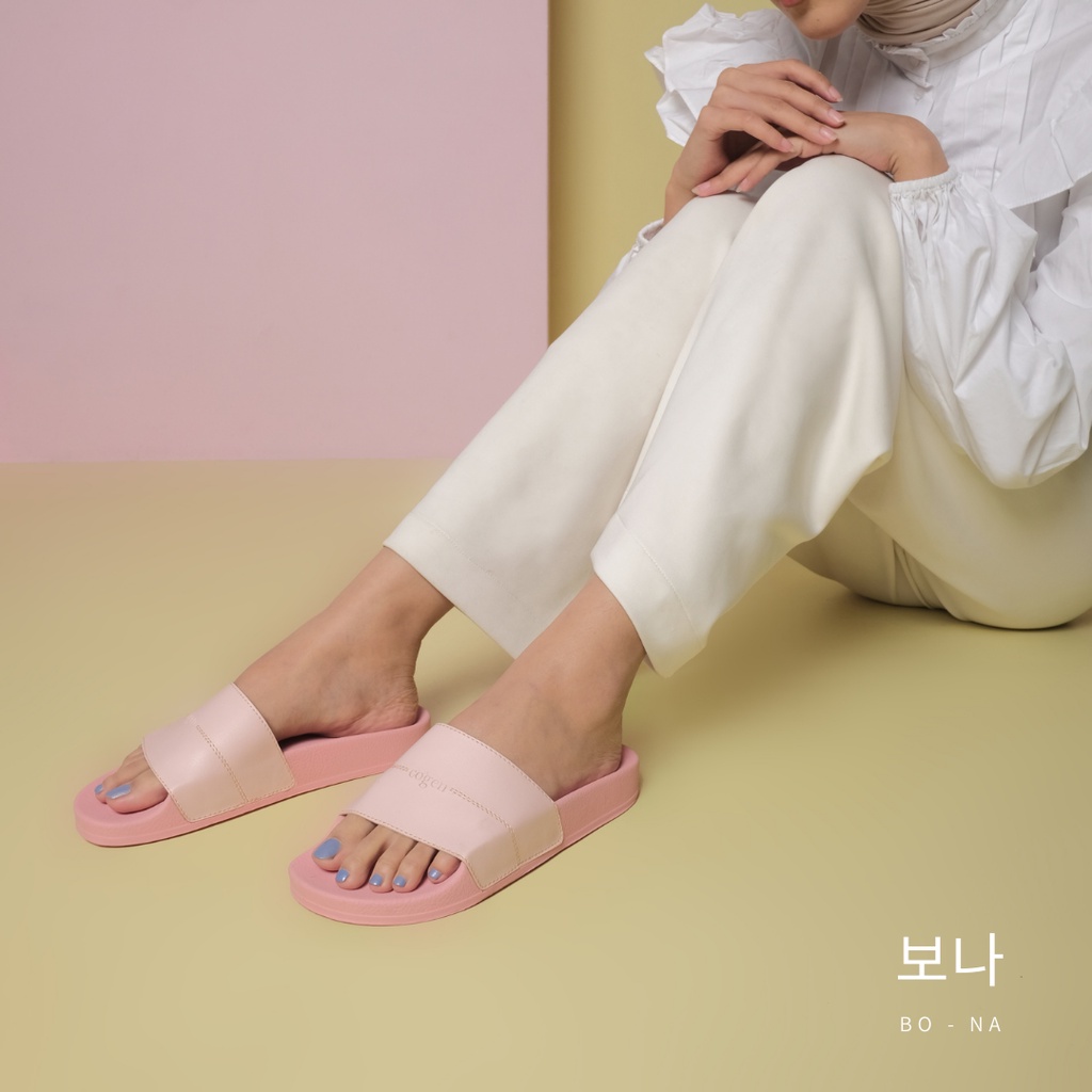 Cogen Sandal Slip On Slop Wanita Rubber - Bo Na