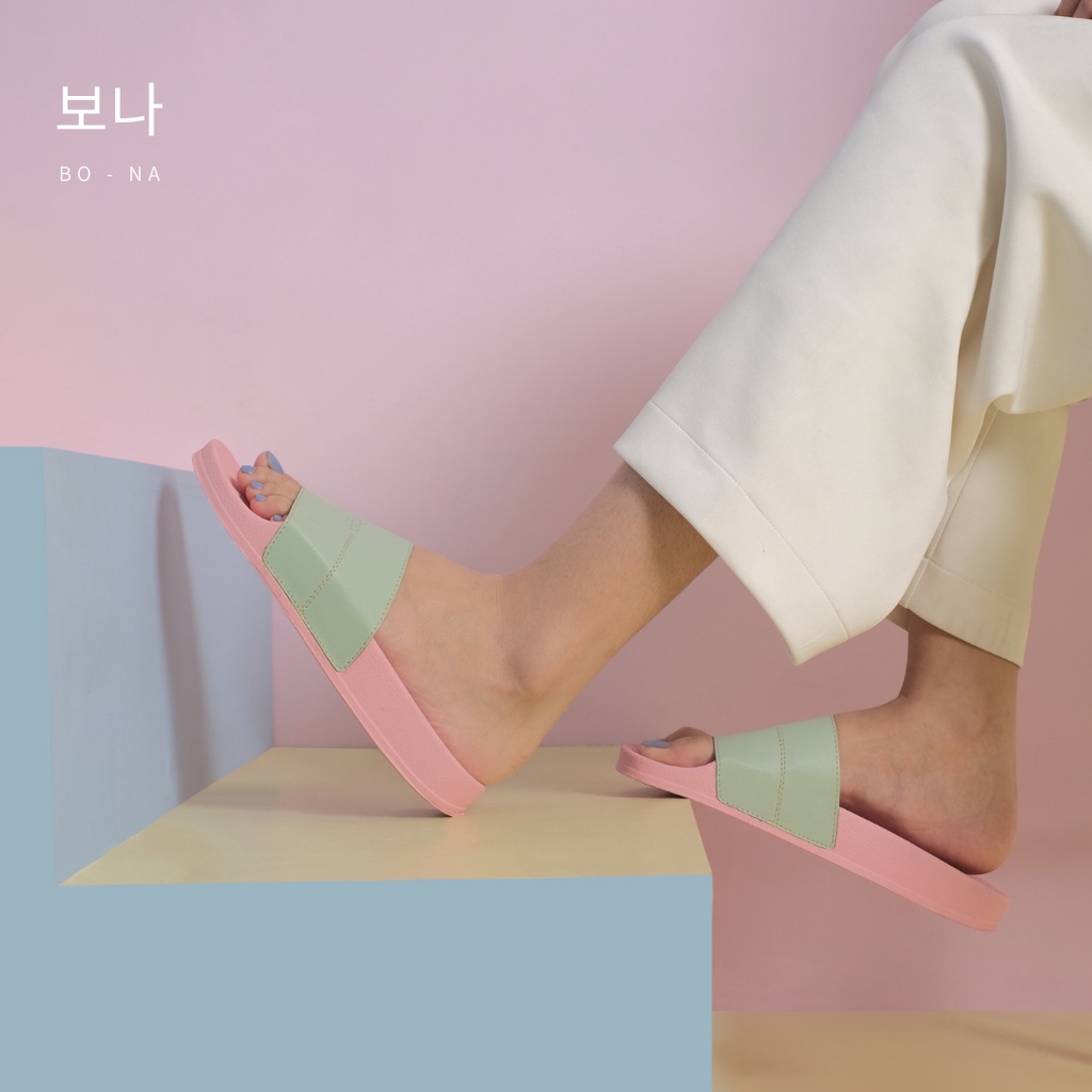 Cogen Sandal Slip On Slop Wanita Rubber - Bo Na