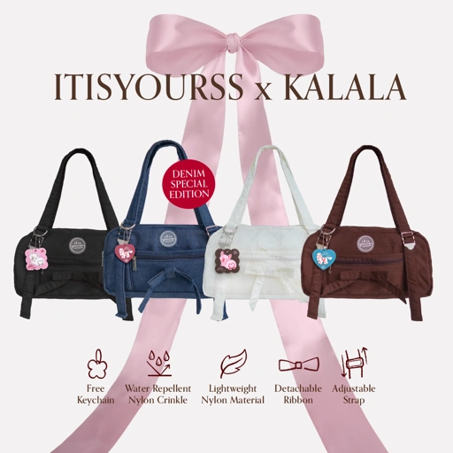 Image of ITISYOURSS x KALALA Shoulder Bag | Tas Bahu Wanita | Tas Bahu | Daily Bag | Tas Gemes | Tas Cewe | Tas Muat Banyak | Baguette Bag | Tas Korea | Tas Medium