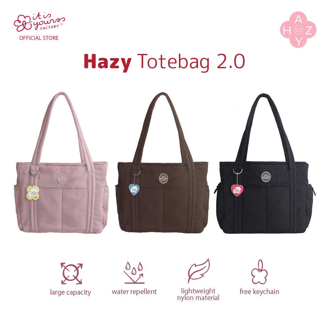 ITISYOURSS Hazy Tote Bag | Tas Bahu Besar | Sport Friendly | Tas Olahraga | Tas Ngantor | Tas Muat Banyak | Tas Laptop | Tote Bag Gemes