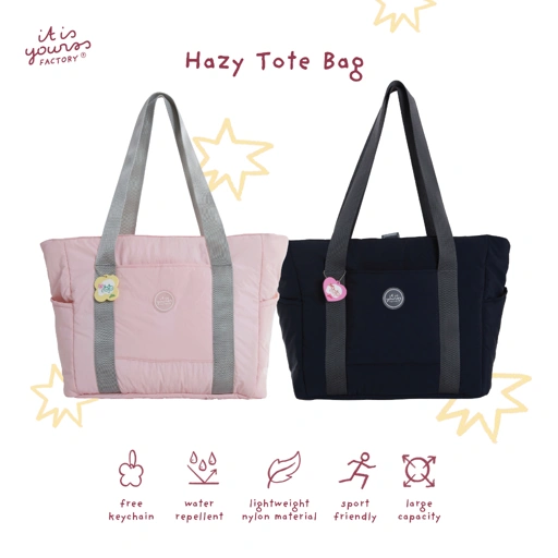 Image of ITISYOURSS Hazy Tote Bag | Tas Bahu Besar | Sport Friendly | Tas Olahraga | Tas Ngantor | Tas Muat Banyak | Tas Laptop | Tote Bag Gemes