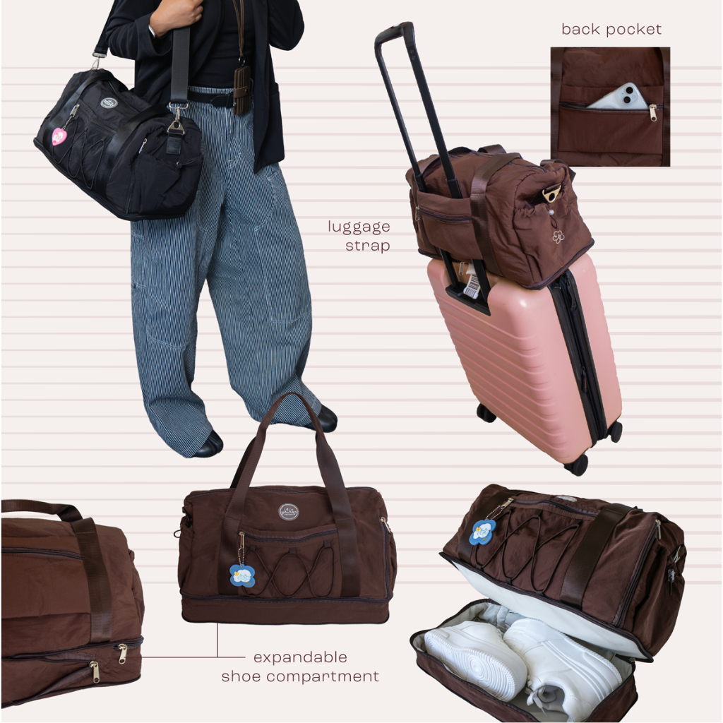 ITISYOURSS Zippy Duffle Bag | Tas Travel Wanita | Tas Gym Wanita