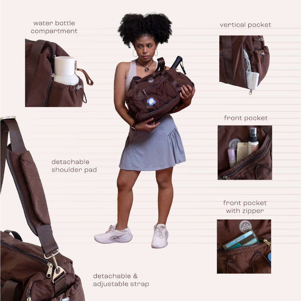 ITISYOURSS Zippy Duffle Bag | Tas Travel Wanita | Tas Gym Wanita