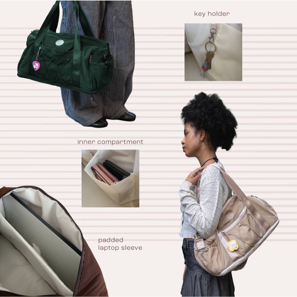 ITISYOURSS Zippy Duffle Bag | Tas Travel Wanita | Tas Gym Wanita
