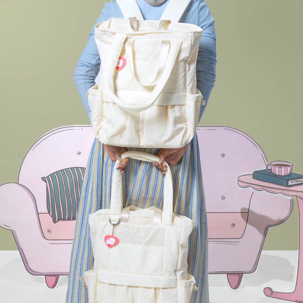 ITISYOURSS Judy Totepack | Tote Bag | Backpack | Tas Multifungsi | 3 in 1 bag | Tas Kuliah | Tas Sekolah | Backpack Wanita | Tas Muat Laptop 15 Inch | Three Way Tote Bag | Tas Nylon | Tas Waterproof