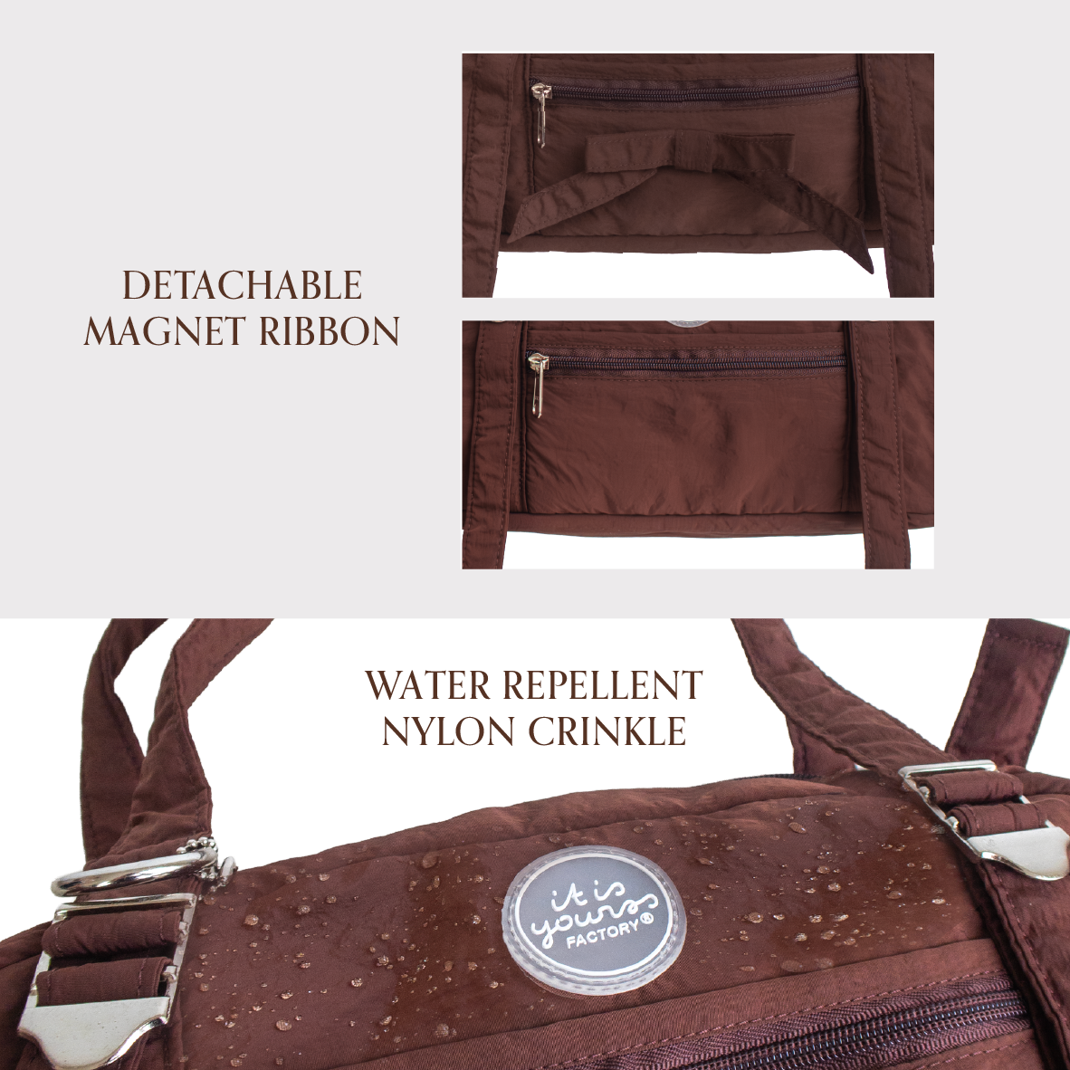 ITISYOURSS x KALALA Shoulder Bag | Tas Bahu Wanita | Tas Bahu | Daily Bag | Tas Gemes | Tas Cewe | Tas Muat Banyak | Baguette Bag | Tas Korea | Tas Medium