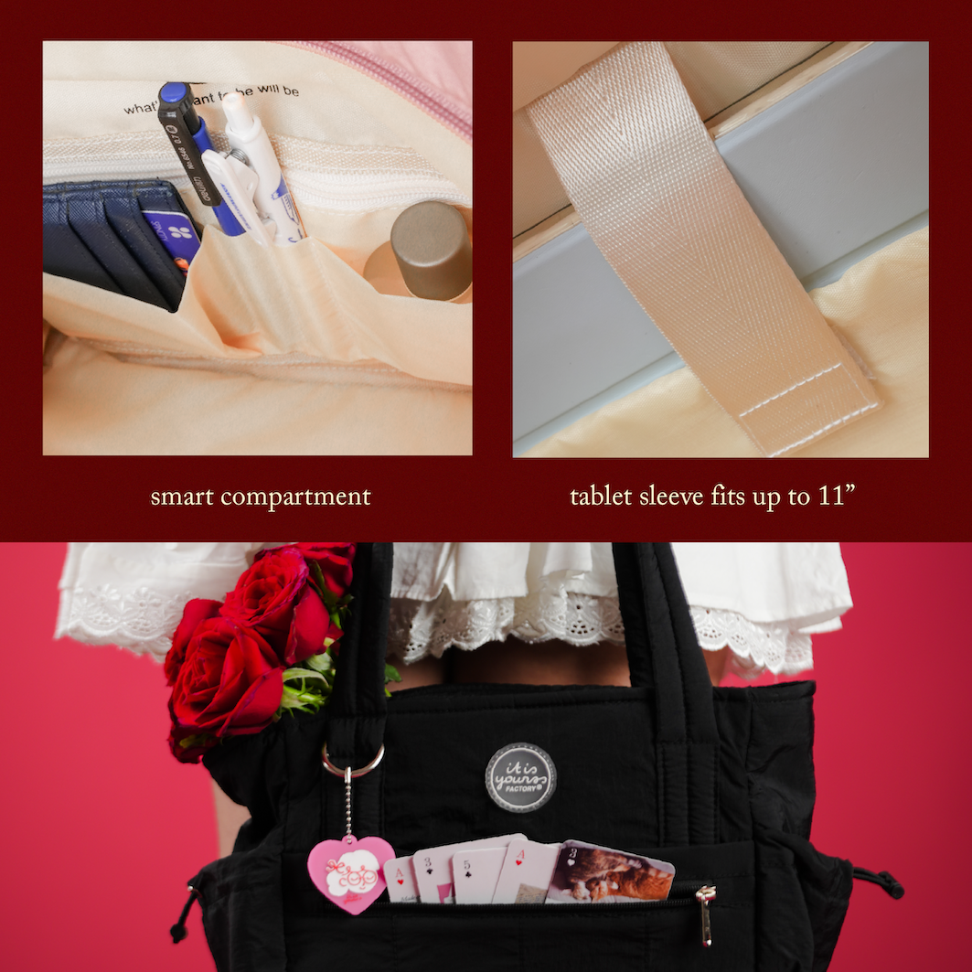 ITISYOURSS Marie Mini Tote Bag | Tas Bahu Wanita | Shoulder Bag | Tote Bag | Daily Bag | Tas Gemes | Tas Cewe | Tas Muat Banyak | Tote Bag Ringan | Tas Bahu Kuliah | Tas Kantor