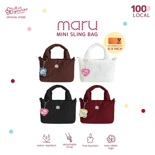 Image of ITISYOURSS Maru Mini Sling Bag | Daily Sling Bag | Tas Selempang Wanita | Hand Bag | Tas Mini | Mini Puffy Bag | Daily Bag | Tas Gemes | Tas Cewe