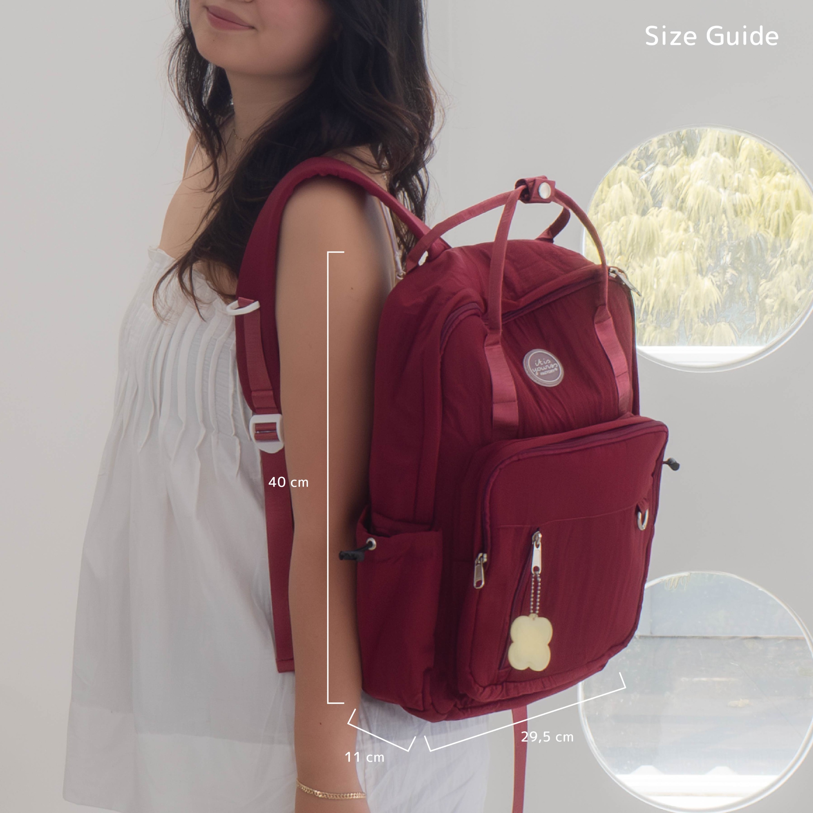 ITISYOURSS Yuki BIG SIZE Backpack | Ransel Wanita | Tas Sekolah | Tas Kampus | Backpack Cewe | Women Backpack | Casual Backpack | Ransel Gemes | Ransel Estetik | Ransel Korea