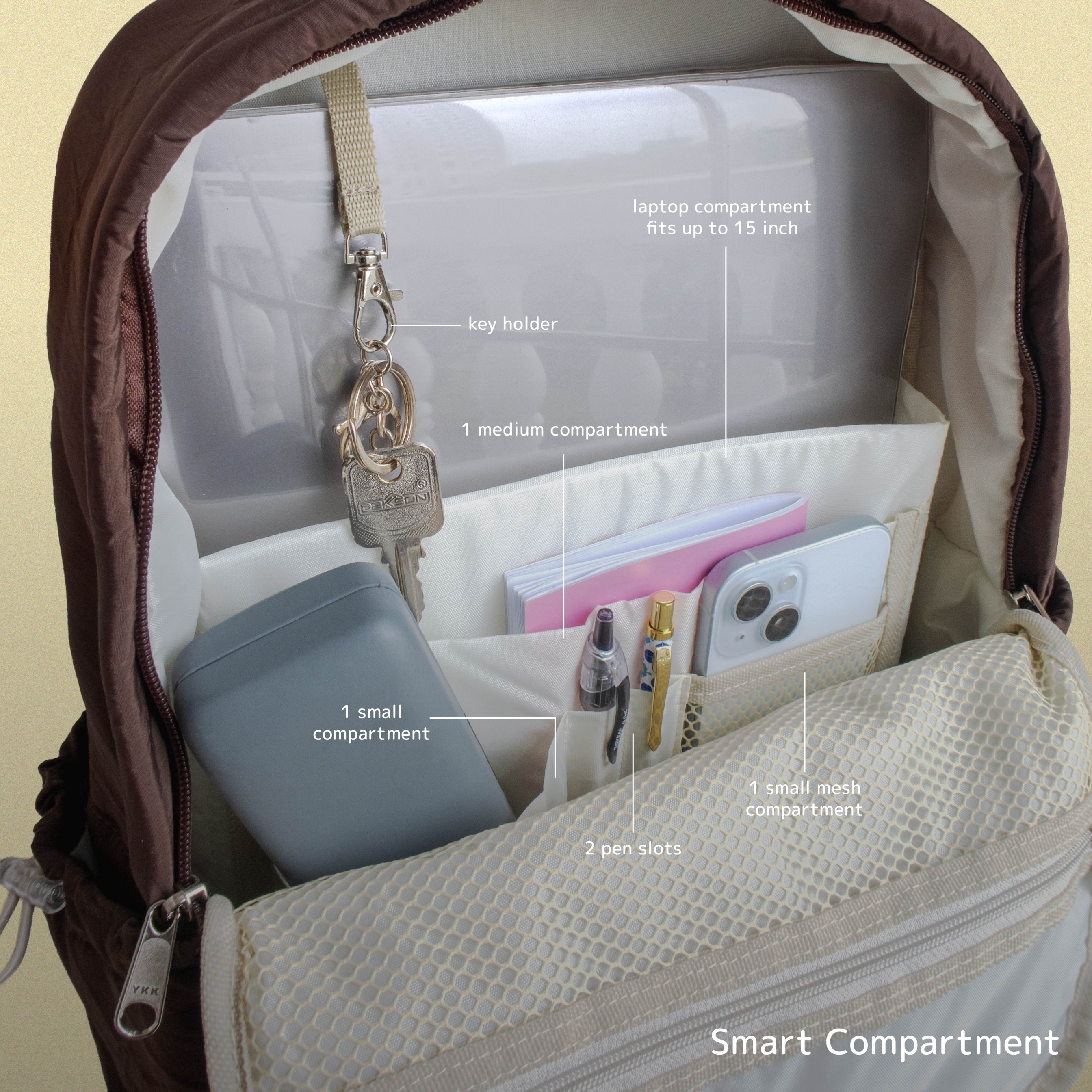 ITISYOURSS Yuki BIG SIZE Backpack | Ransel Wanita | Tas Sekolah | Tas Kampus | Backpack Cewe | Women Backpack | Casual Backpack | Ransel Gemes | Ransel Estetik | Ransel Korea