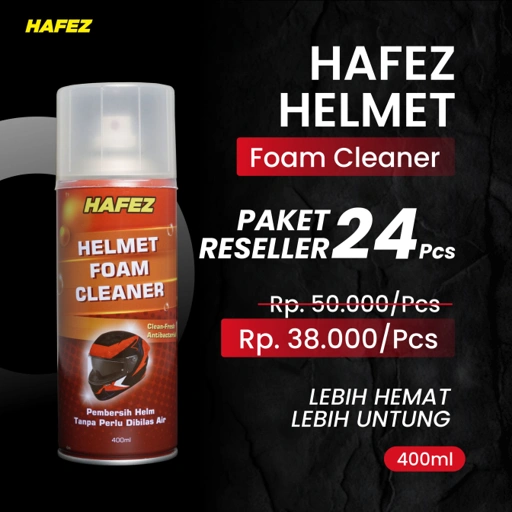 Image of HAFEZ Paket Reseller 24 Helmet Foam Cleaner Pembersih Helm & Menghilangkan Bau Helm