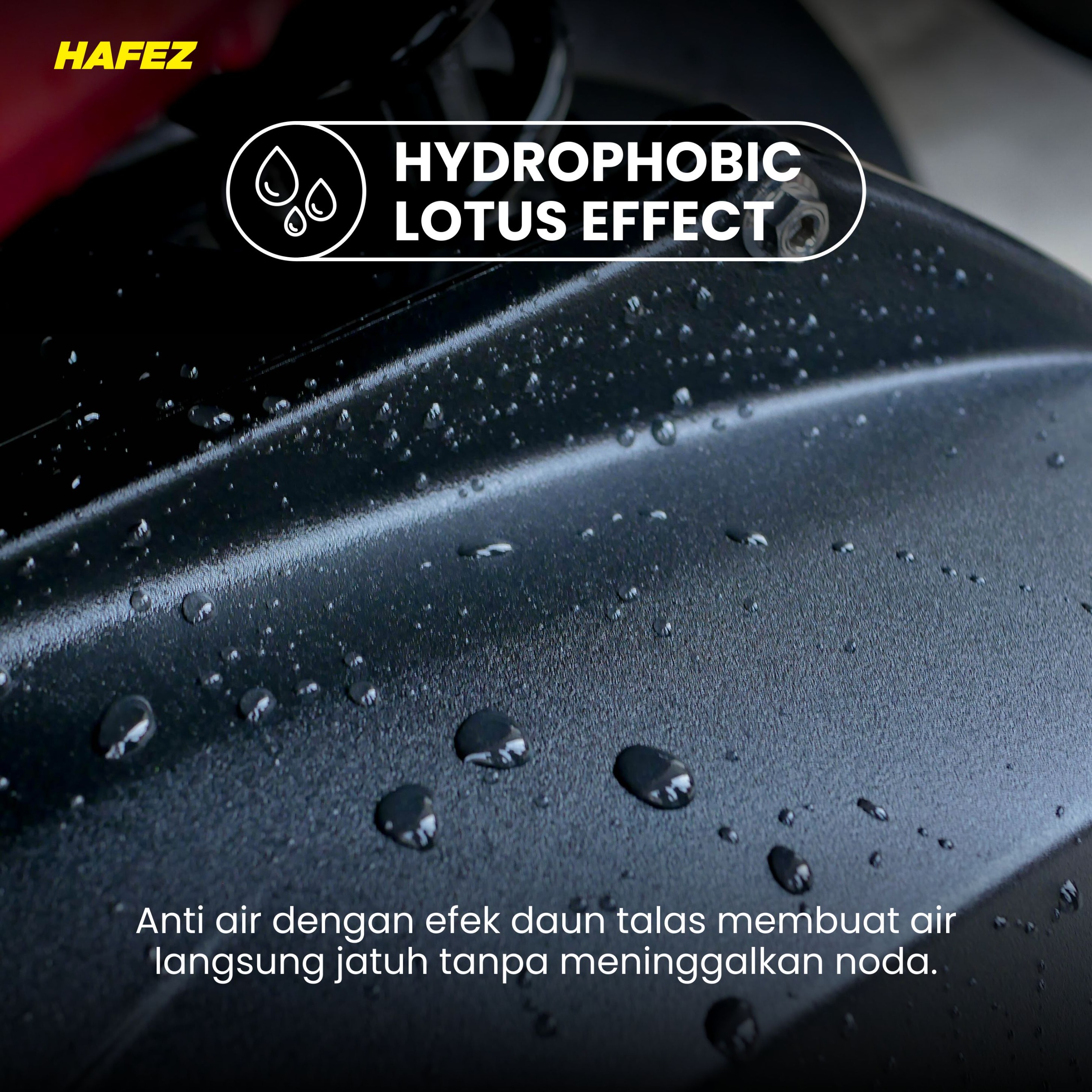 HAFEZ BUNDLING 1 RESTORER & 1 HELMET FOAM Pengkilap dan Penghitam Body Motor Kendaraan