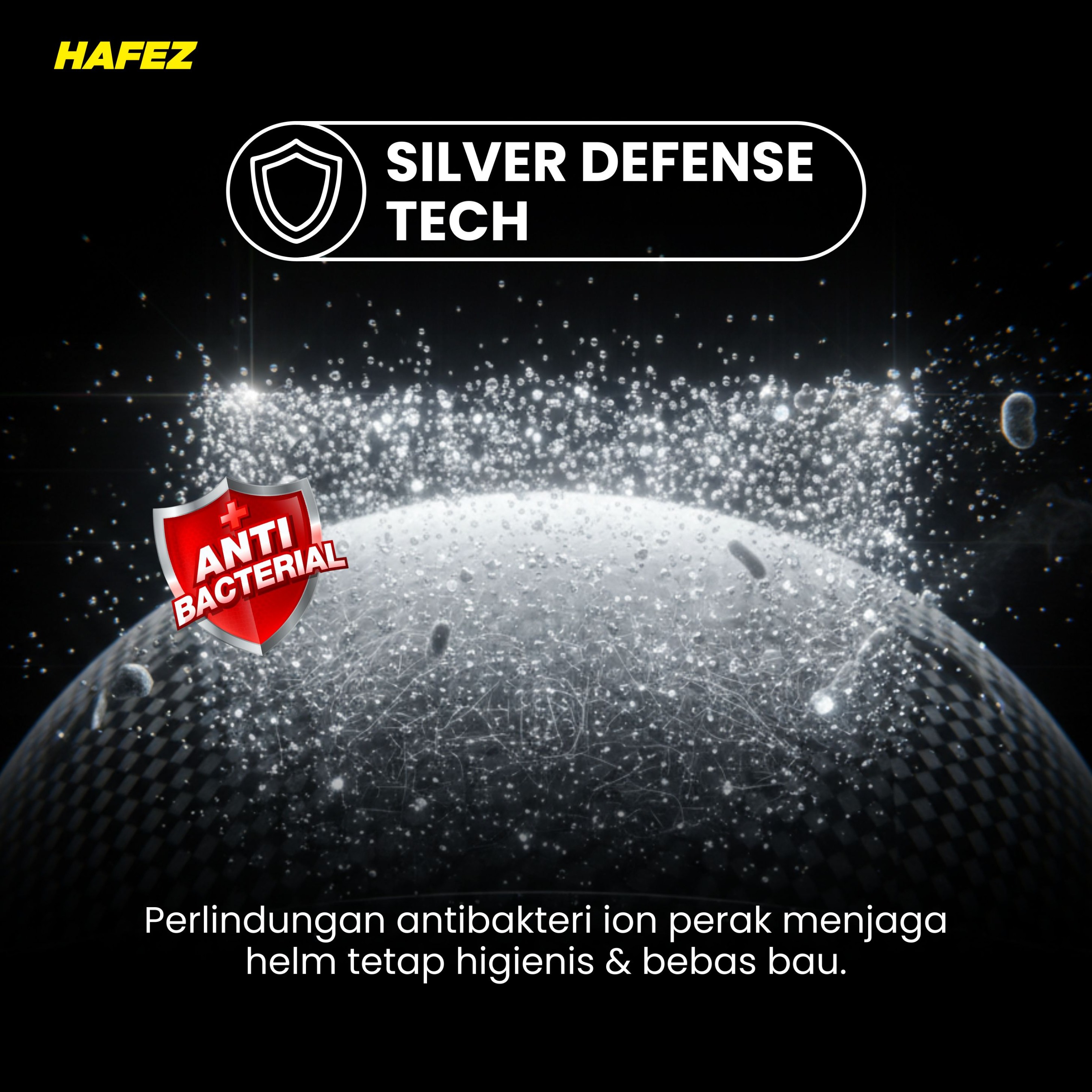 HAFEZ BUNDLING 1 RESTORER & 1 HELMET FOAM Pengkilap dan Penghitam Body Motor Kendaraan