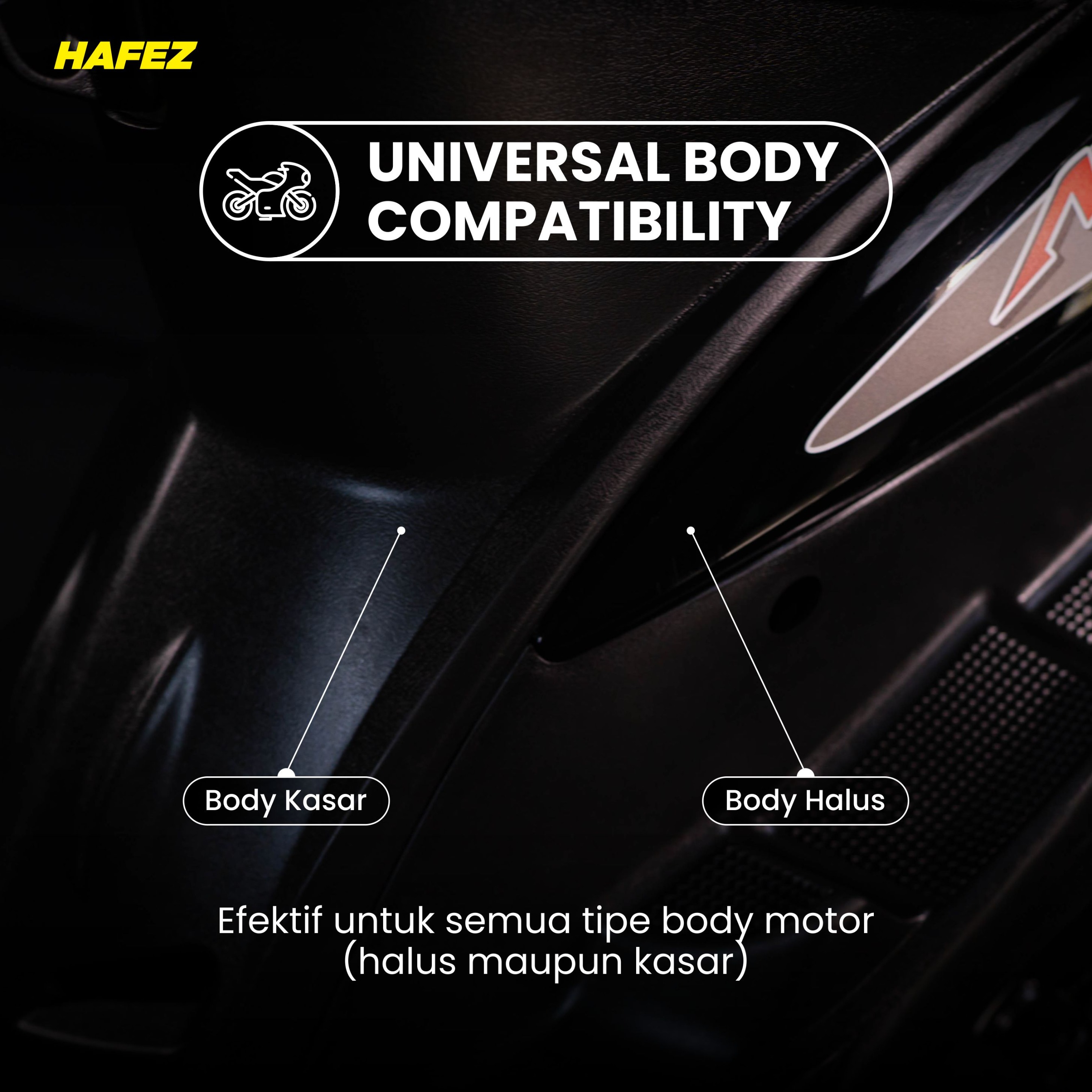 HAFEZ BUNDLING 3 RESTORER Pengkilap dan Penghitam Body Motor Kendaraan