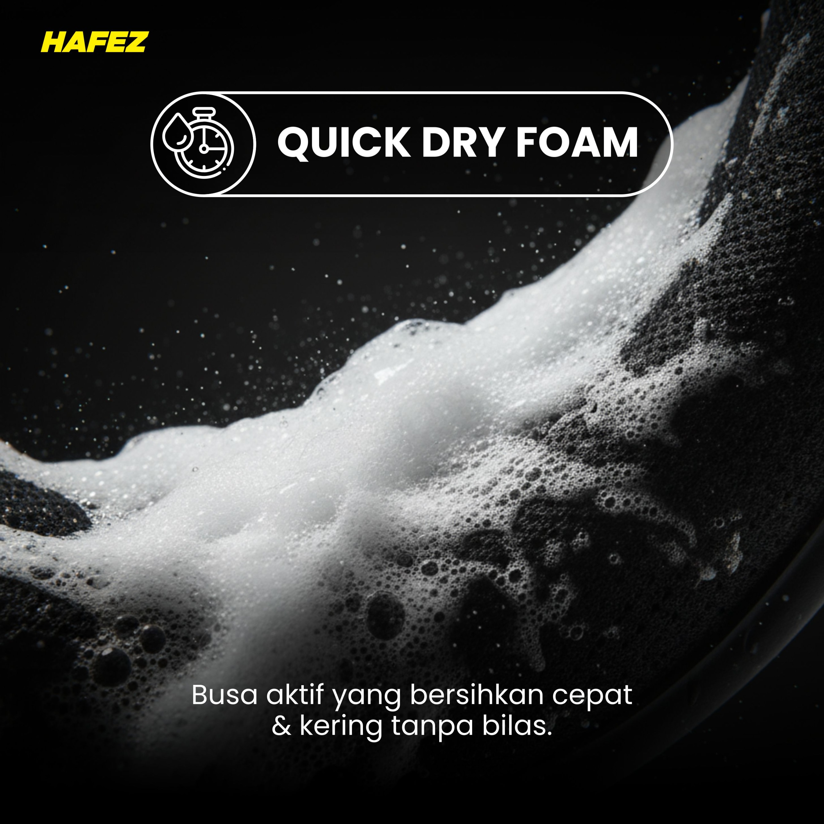 HAFEZ BUNDLING 1 RESTORER & 1 HELMET FOAM Pengkilap dan Penghitam Body Motor Kendaraan
