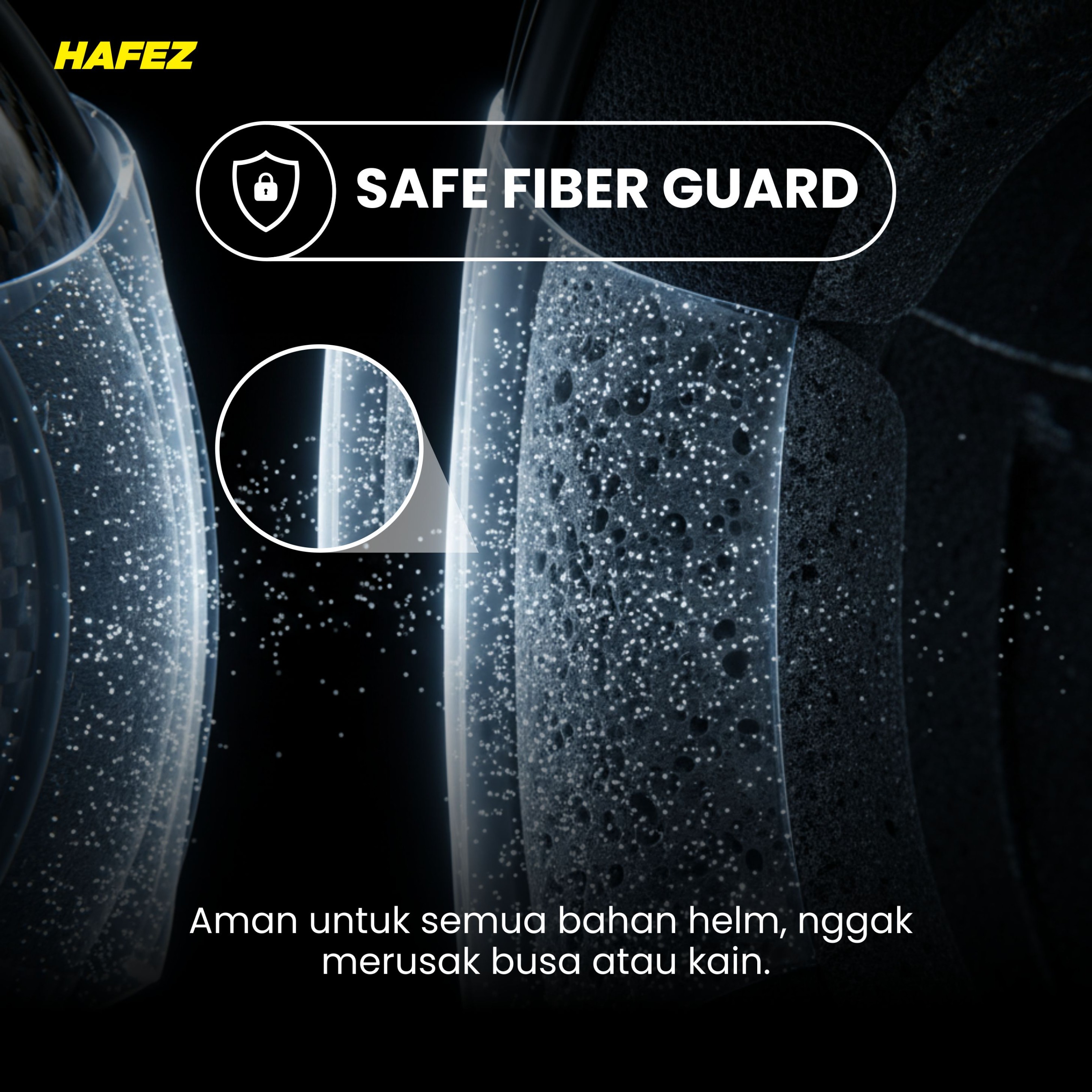 HAFEZ BUNDLING 2 RESTORER & 1 HELMET FOAM Pengkilap dan Penghitam Body Motor Kendaraan