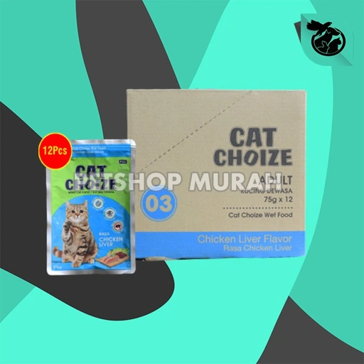 Image of Makanan Basah Kucing Sachet Cat Choize Pouch Wet Food Grosir Dus 12PCS
