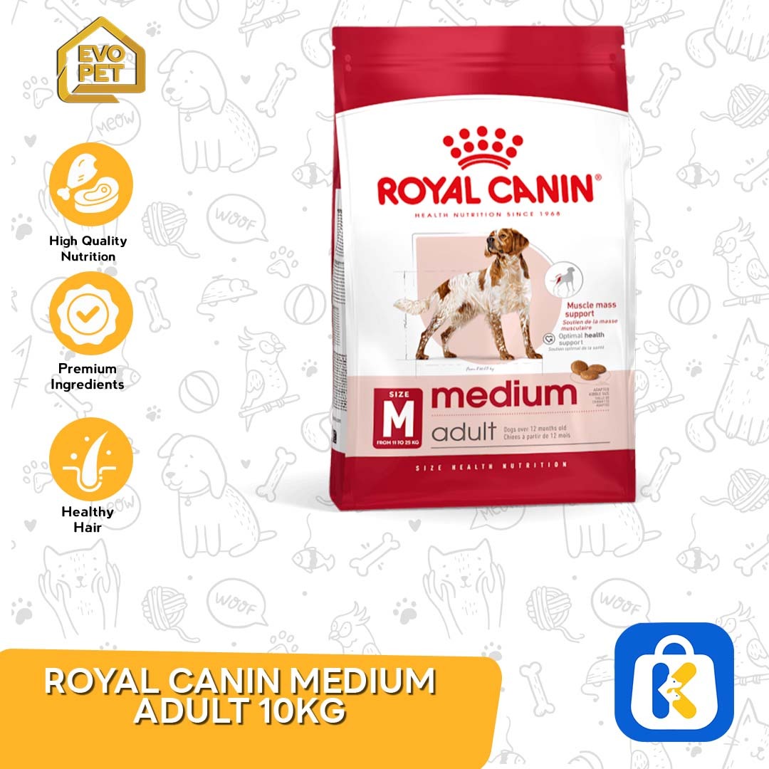 Makanan Anjing Dewasa Royal Canin Medium Adult 10 kg Dogfood 10kg