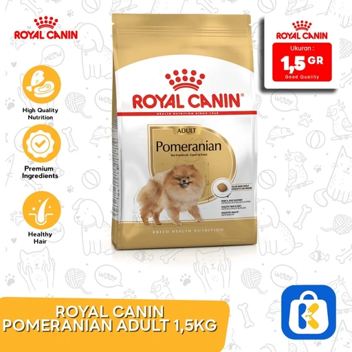 Royal Canin Pomeranian adult Makanan Anjing Pom Dewasa Dry Food 1.5 KG