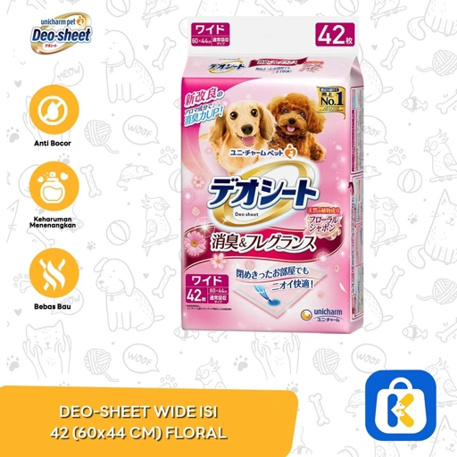 Deo-sheet Alas Pipis Poop anjing Perlak Hewan 42 pcs
