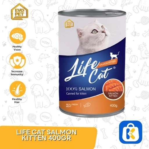  Makanan Kucing Wet Food Kaleng kornet Life Cat 400 Gram