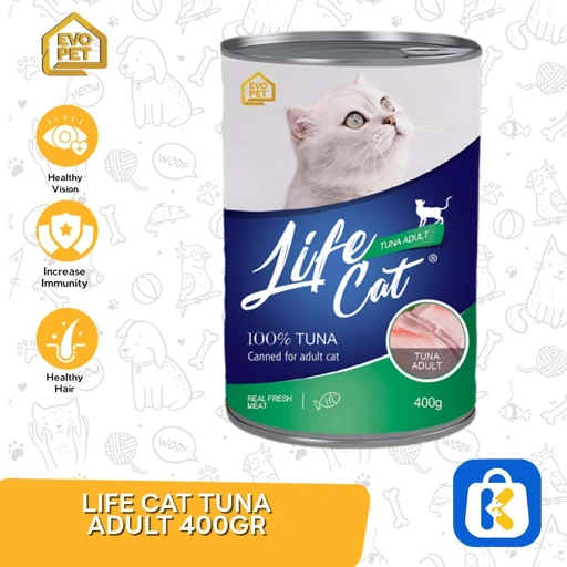  Makanan Kucing Wet Food Kaleng kornet Life Cat 400 Gram