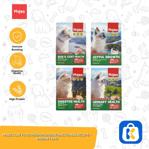 Majes Cat Dry Food High Protein Functional Makanan Kucing 1.2 KG