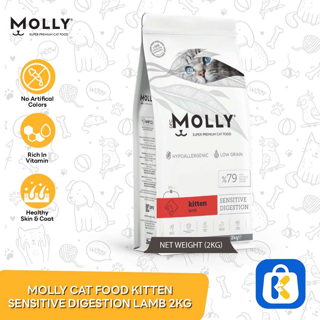 Molly Cat Food Kitten Sensitive Digestion Lamb 2kg