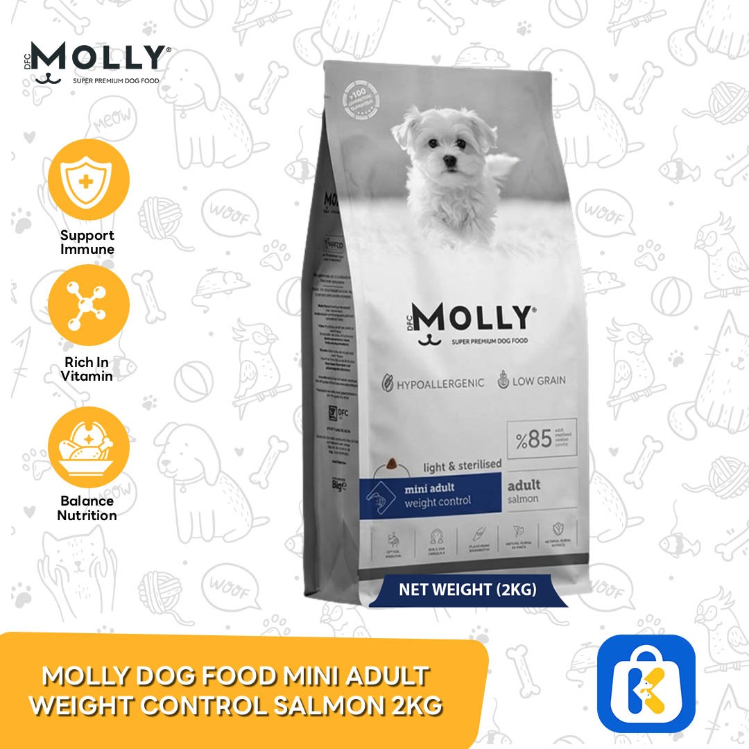 Molly Dog Food Mini Adult Weight Control Salmon 2kg