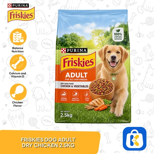 Friskies Adult Dry Dog Food Chicken 2.5kg