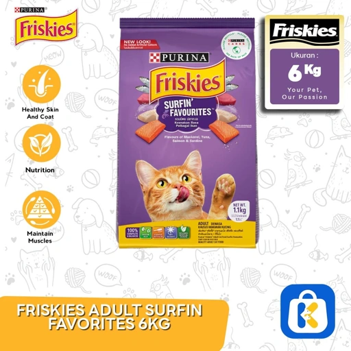  Makanan Kucing Friskies 6 Kg