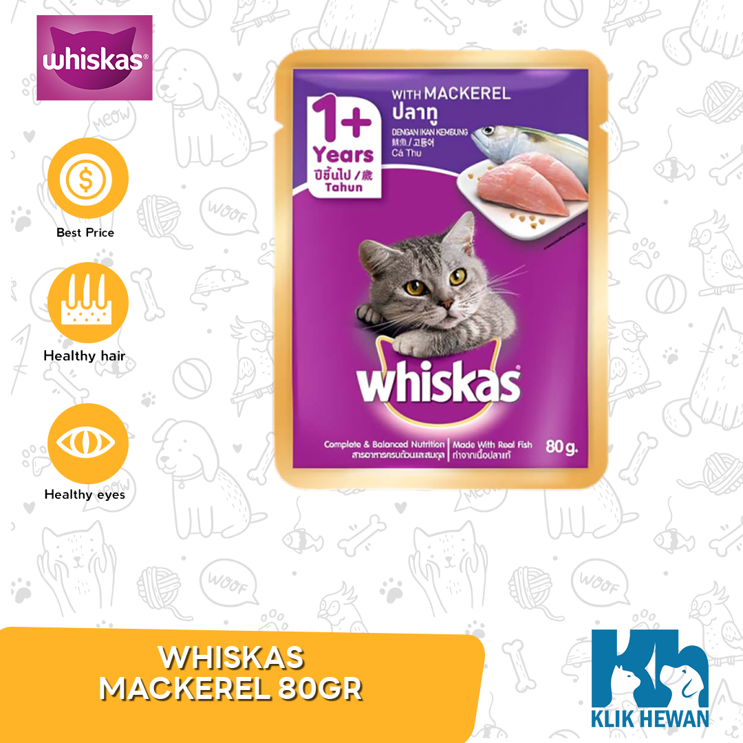 Makanan Kucing Basah Saset - Whiskas Saset All Varian 85 Gr