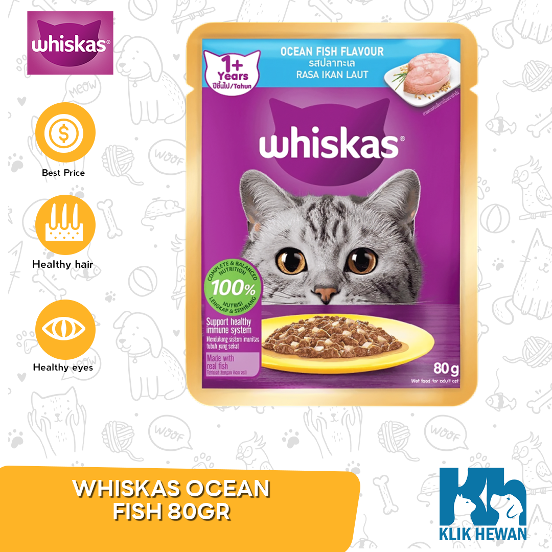 Makanan Kucing Basah Saset - Whiskas Saset All Varian 85 Gr