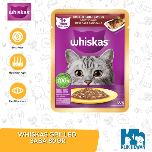 Makanan Kucing Basah Saset - Whiskas Saset All Varian 85 Gr