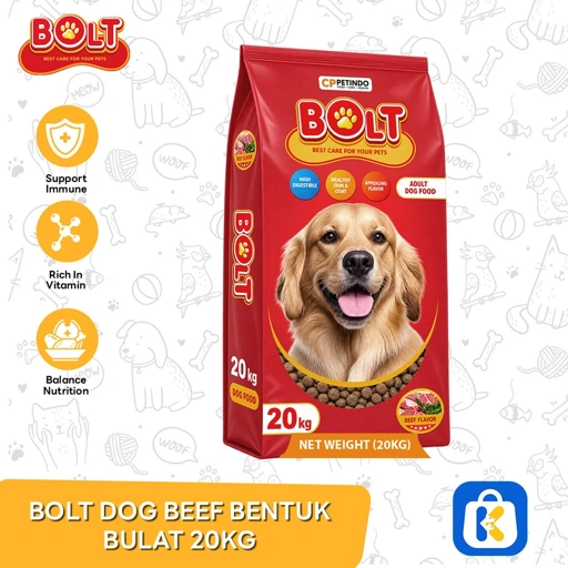 Bolt Dog Beef Bentuk Bulat 20kg