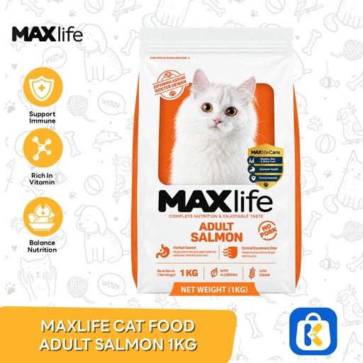 Maxlife Cat Food Adult Salmon 1kg