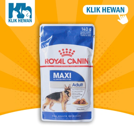 Dog Food Royal Canin Maxi Puppy / Adult Pouch 140gr - adult 140gr