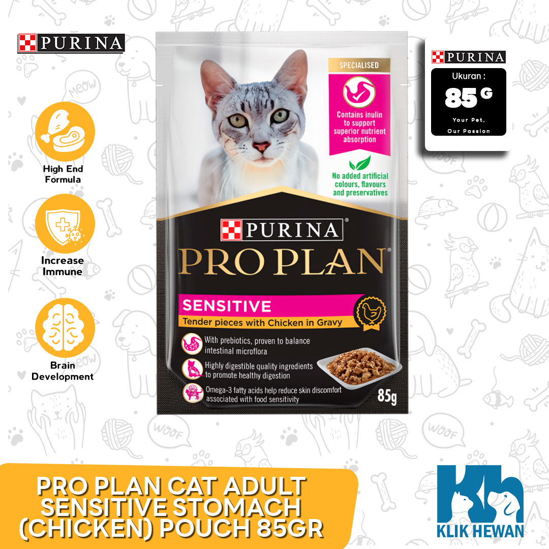 Makanan Kucing Basah Pro Plan Wet 85gr Cat Food ProPlan Pouch