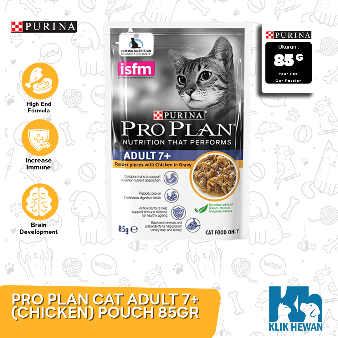 Makanan Kucing Basah Pro Plan Wet 85gr Cat Food ProPlan Pouch