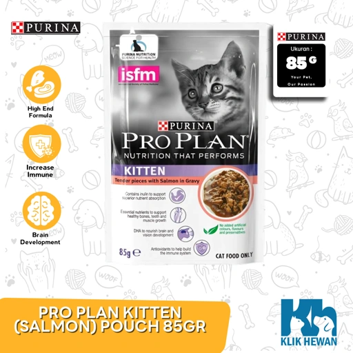 Makanan Kucing Basah Pro Plan Wet 85gr Cat Food ProPlan Pouch