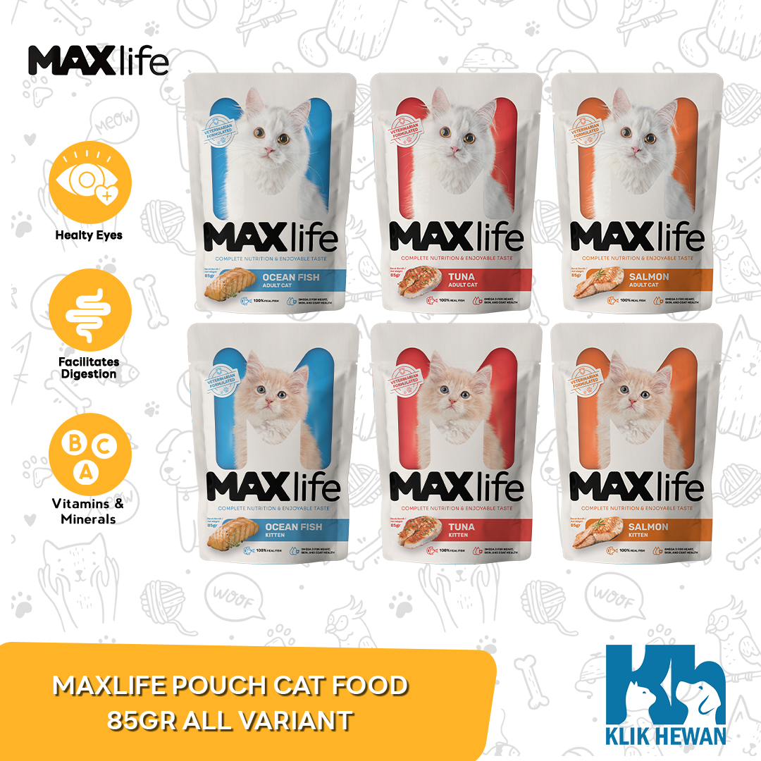 Makanan Kucing Life Cat Pouch 85gr Kitten Adult Wet Food