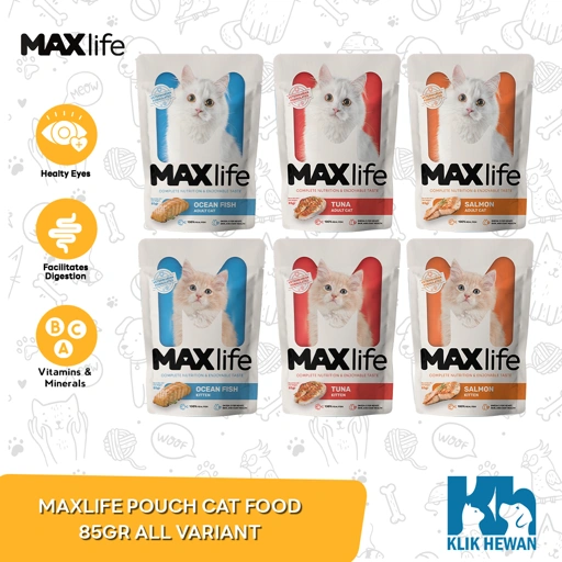 Makanan Kucing Life Cat Pouch 85gr Kitten Adult Wet Food
