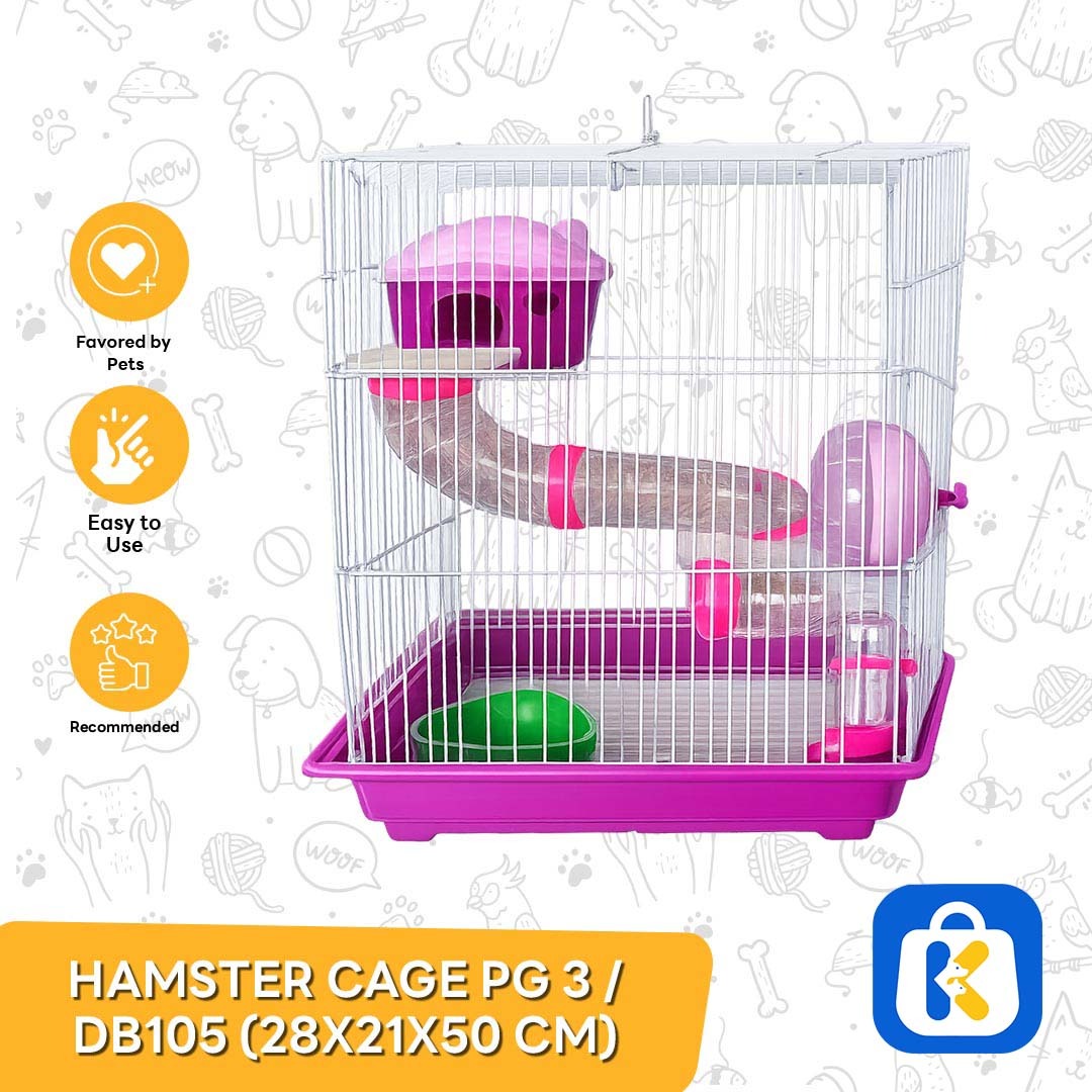 Hamster Cage PG 3 - Kandang Hamster - Rumah Hamster