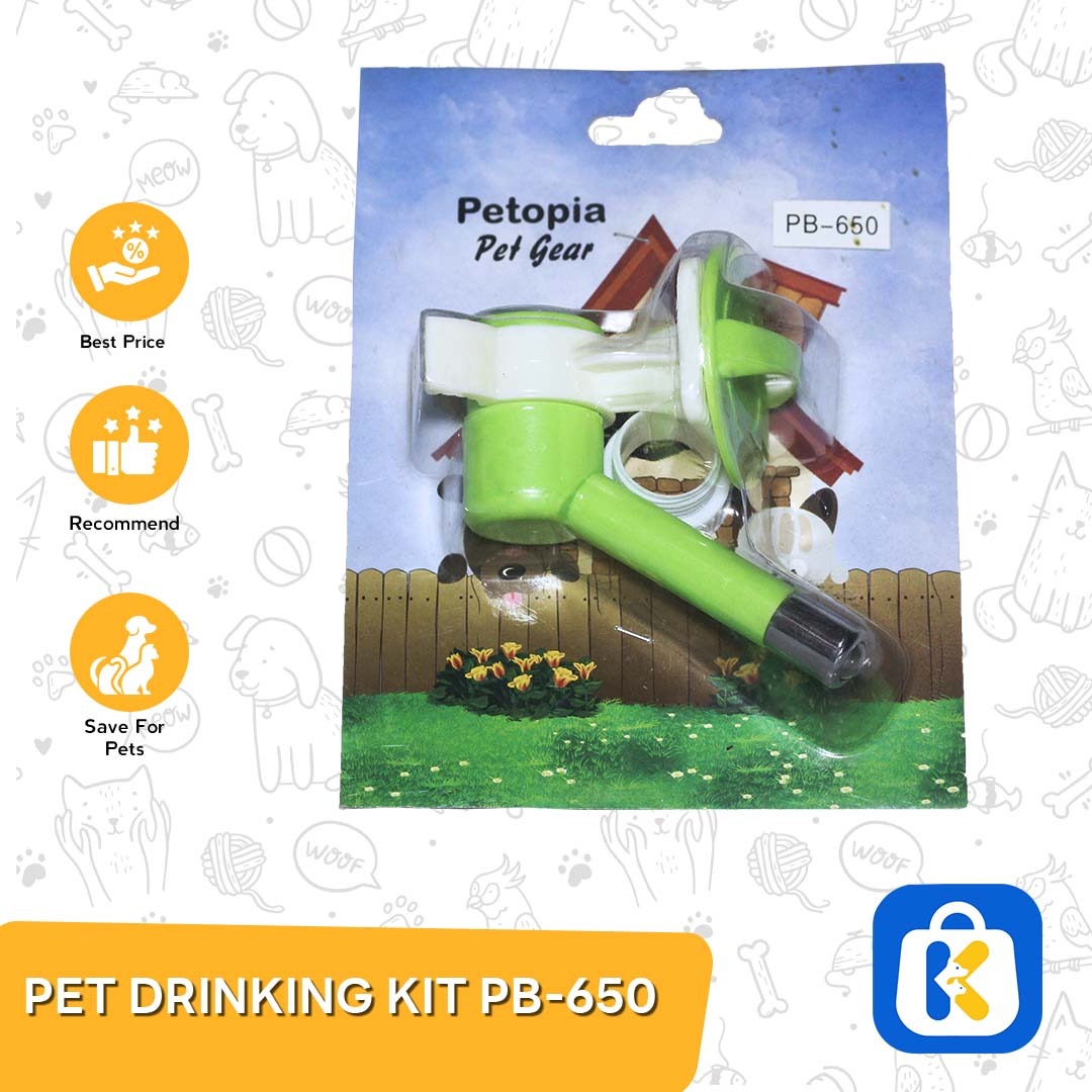 Pet Drinking Kit PB-650 Kepala Botol Minum Hewan - Petopia Single Tip