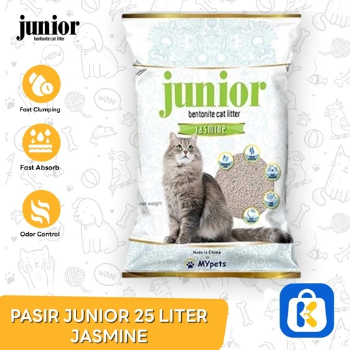  Pasir Kucing Gumpal Wangi Junior 25 Lt Top Clumping